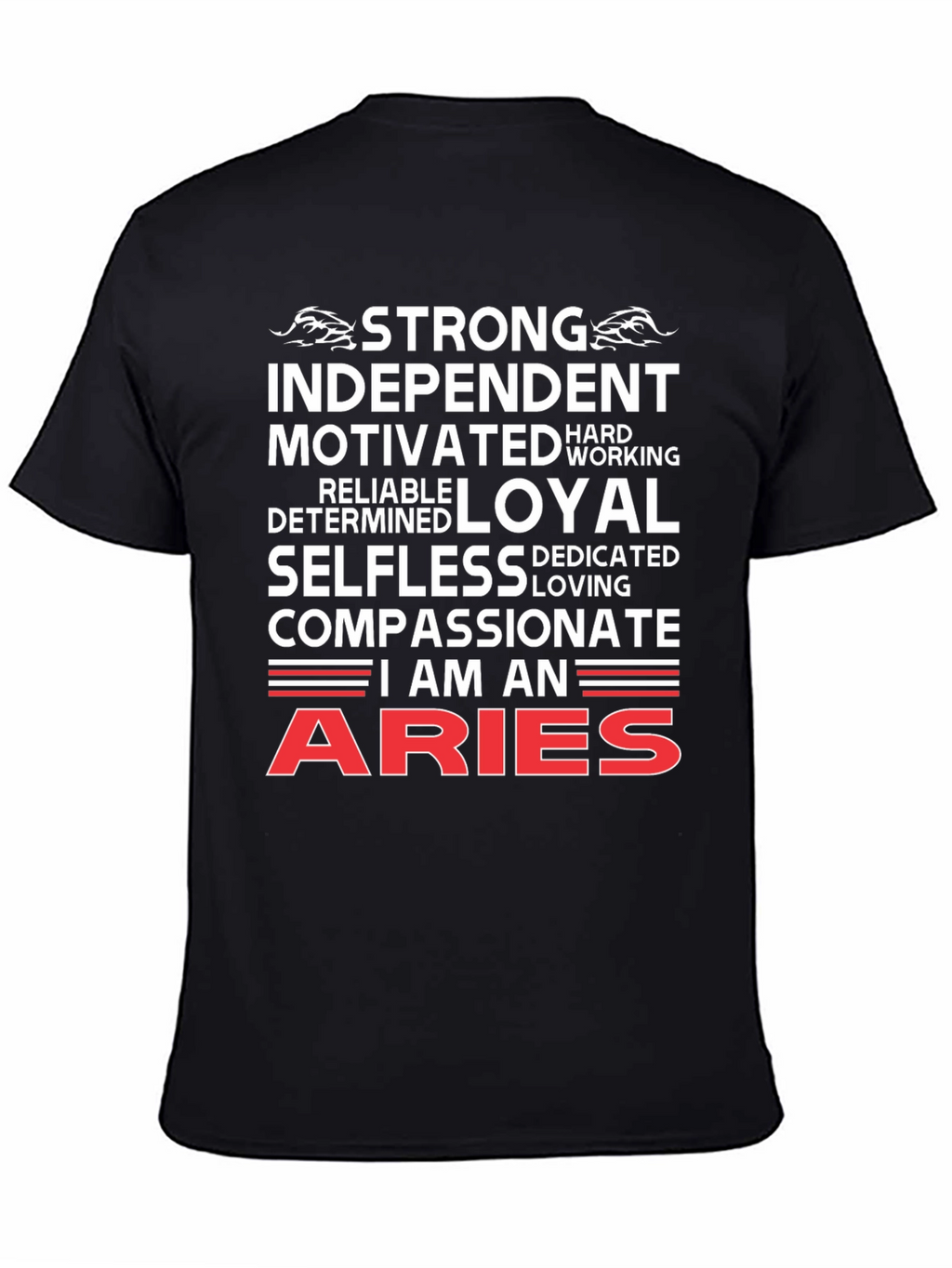 Aries Zodiac T-Shirt - Strong Independent Design