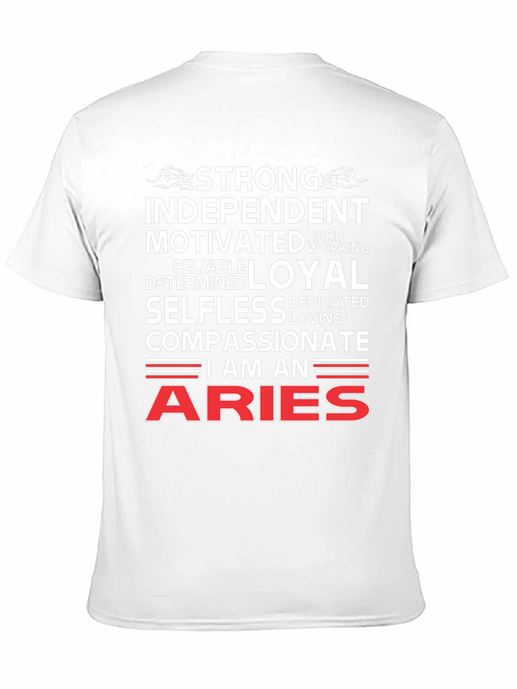 Aries Zodiac T-Shirt - Strong Independent Design