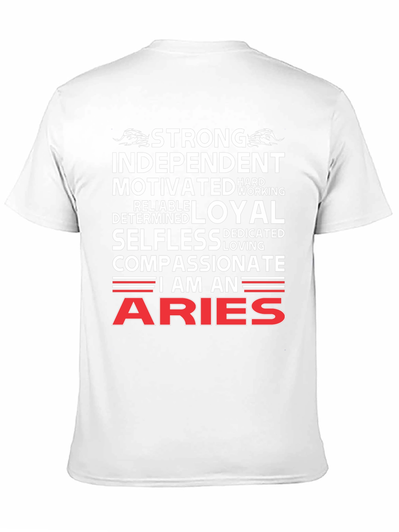 Aries Zodiac T-Shirt - Strong Independent Design