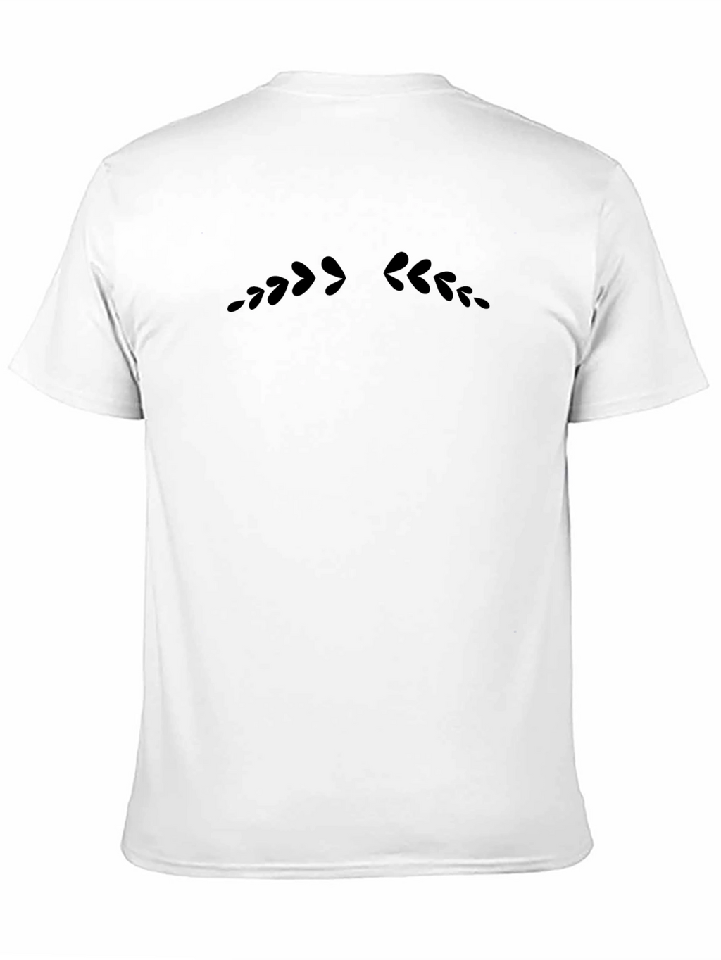 Black Minimalist Design Crewneck T-Shirt