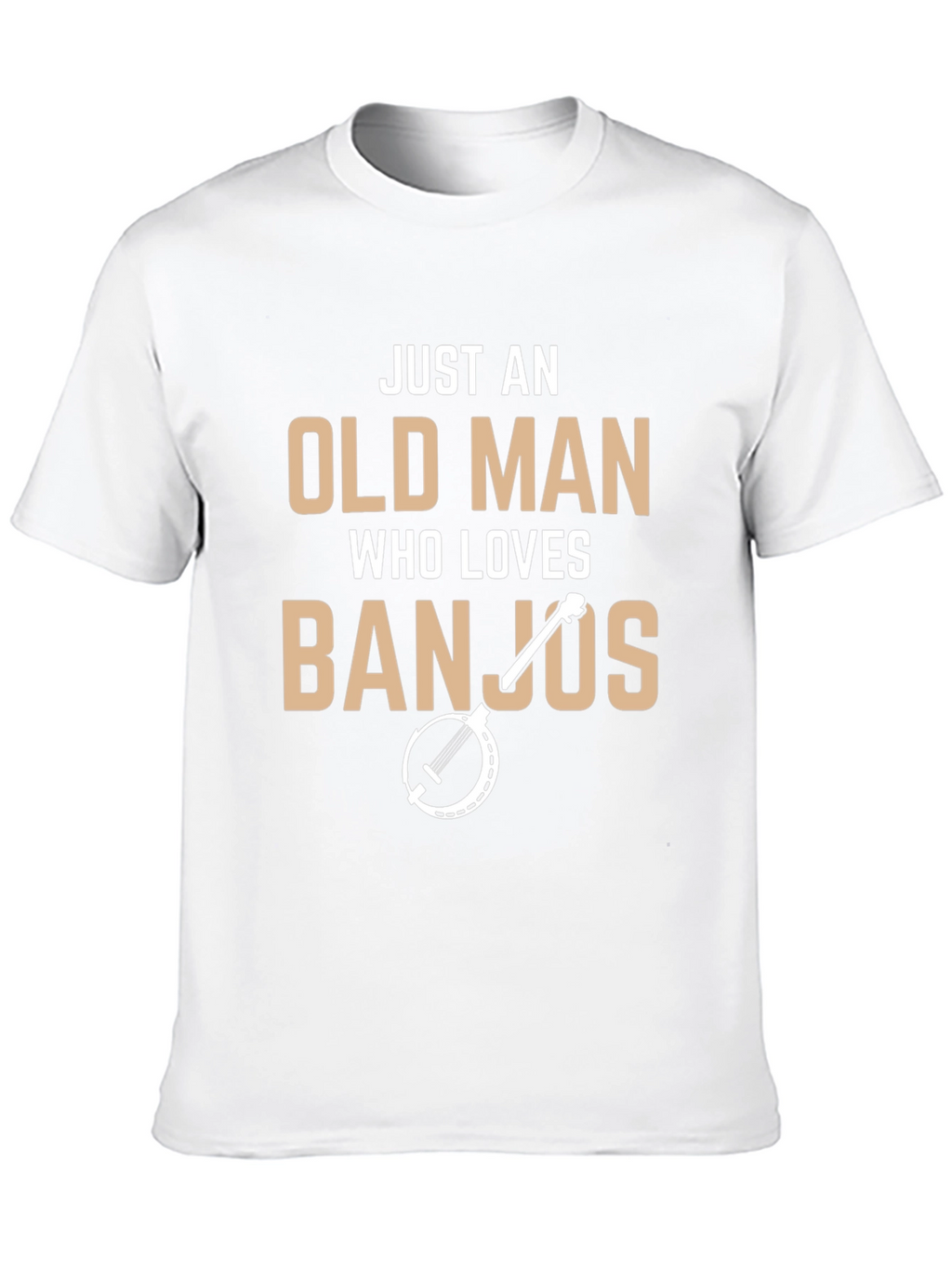 Just An Old Man Who Loves Banjos Graphic Tee