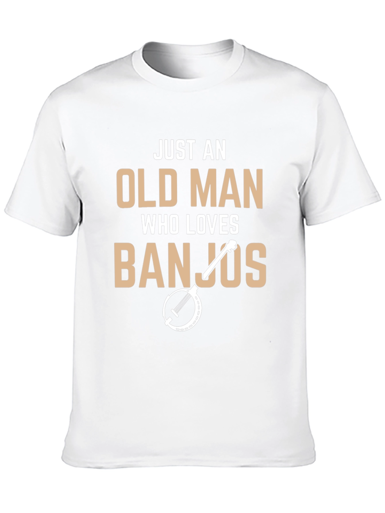 Just An Old Man Who Loves Banjos Graphic Tee