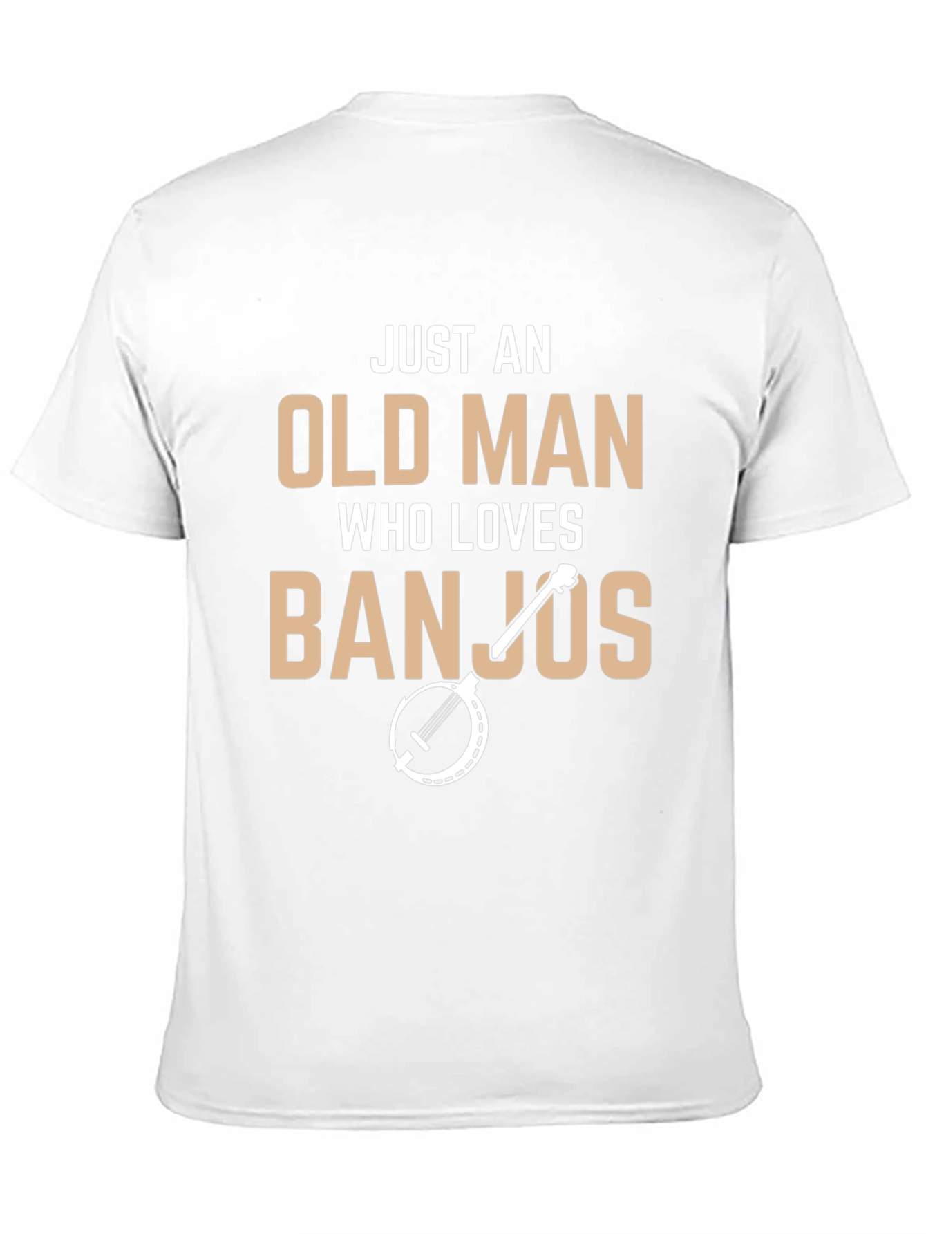Just An Old Man Who Loves Banjos Graphic Tee