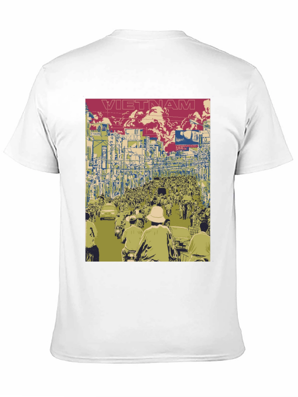 Vietnam Street Scene Graphic Tee - Black
