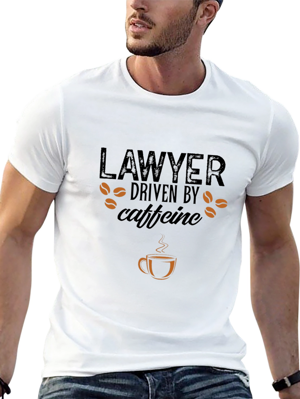 Lawyer Driven by Caffeine T-Shirt - Coffee Lover Tee
