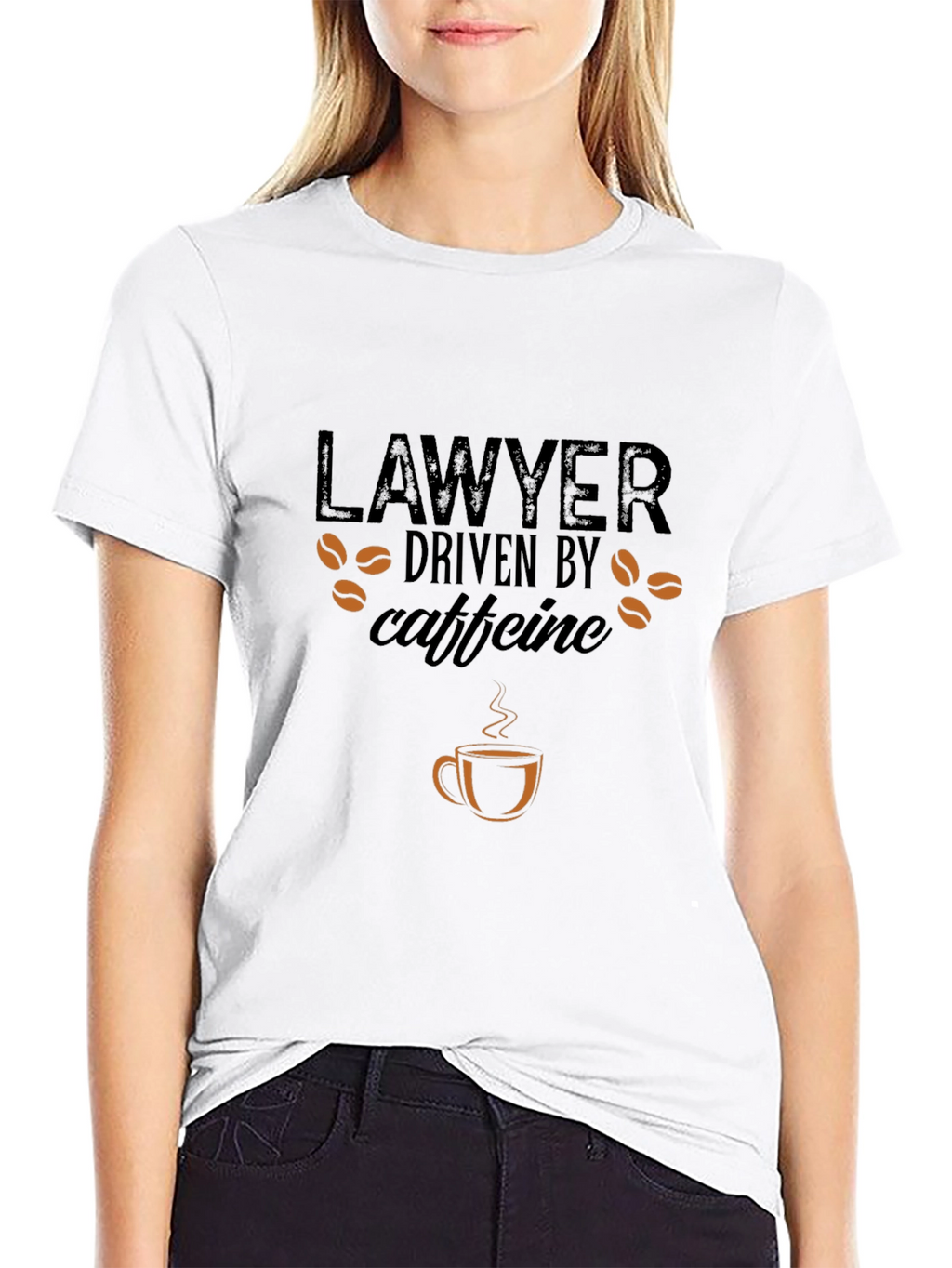 Lawyer Driven by Caffeine T-Shirt - Coffee Lover Tee