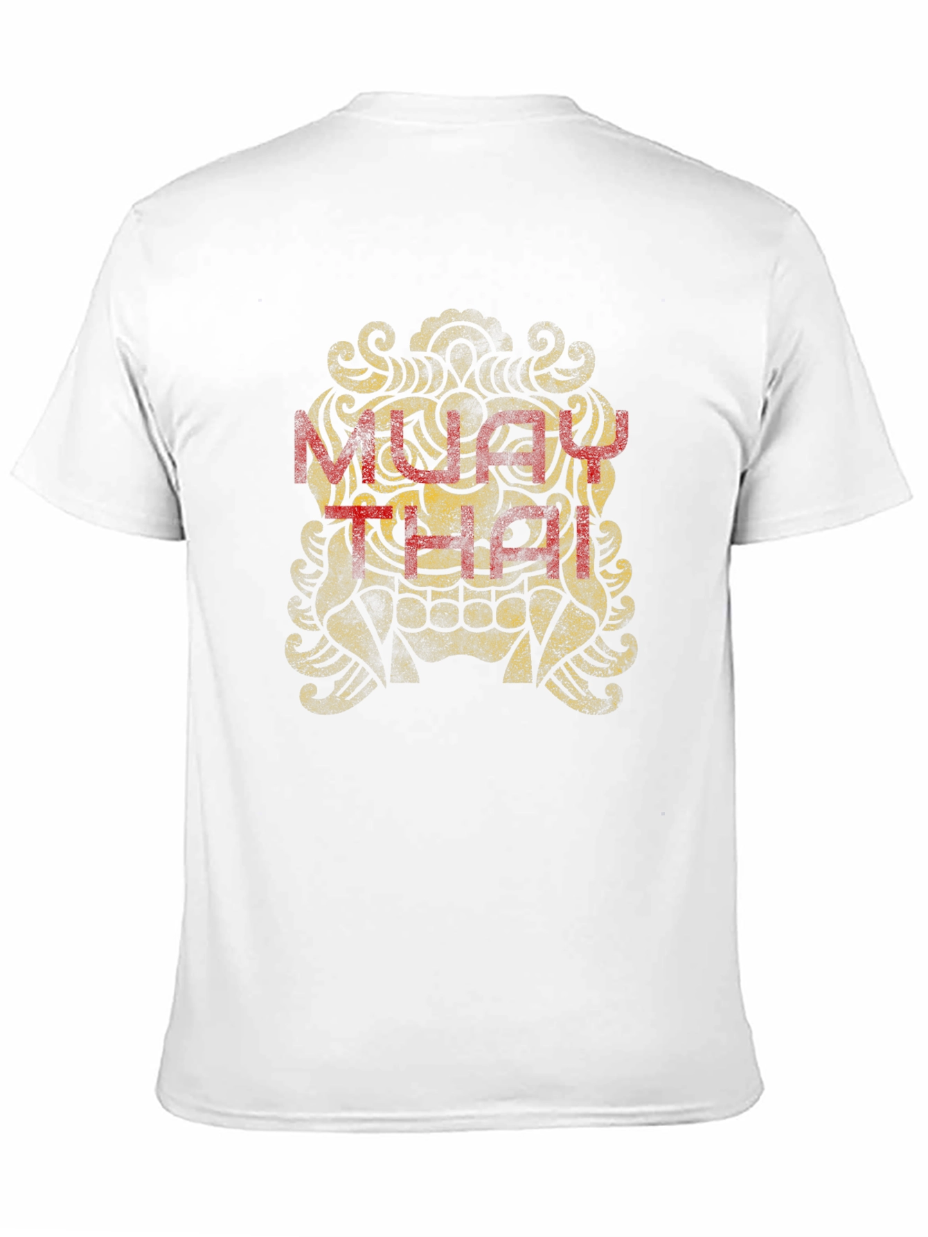 Muay Thai Graphic Tee - Black Cotton T-Shirt