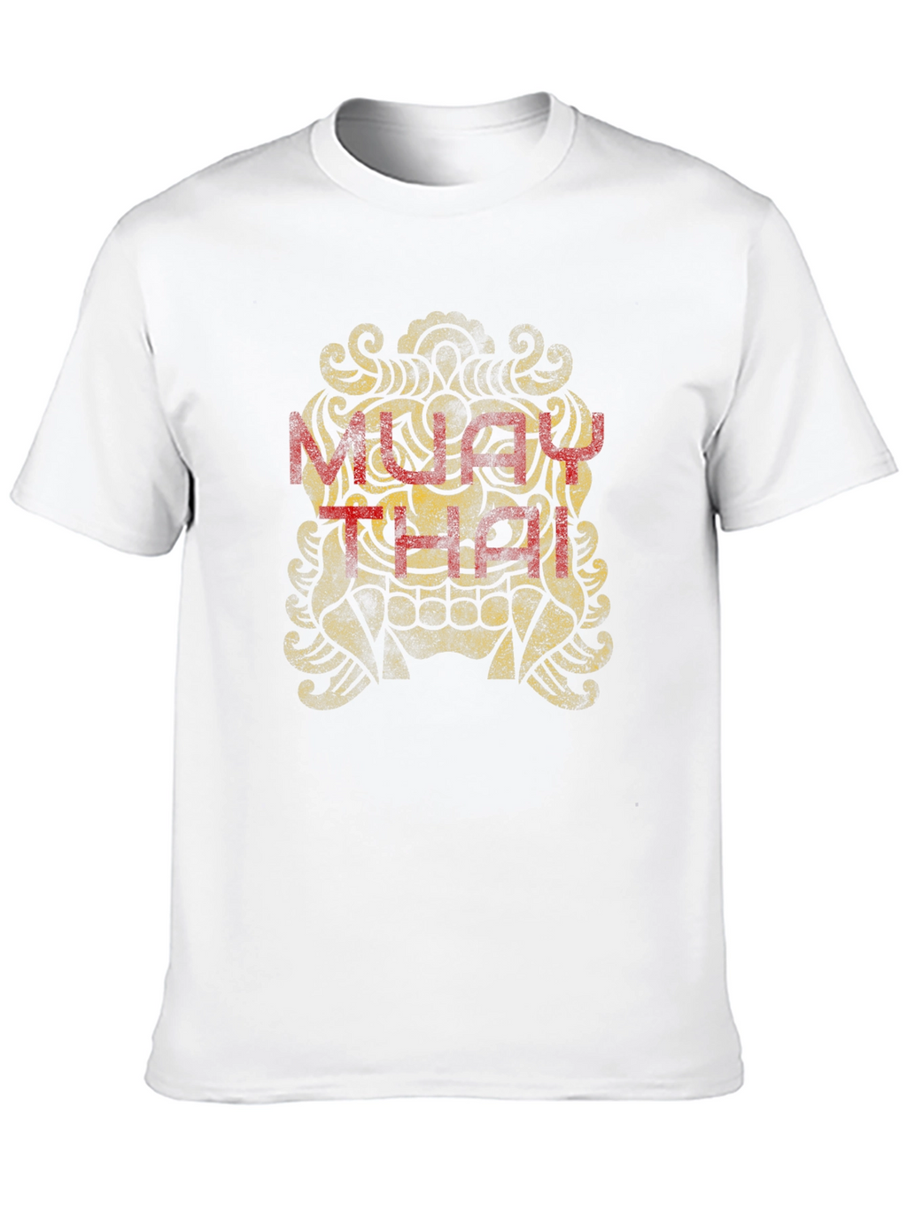 Muay Thai Graphic Tee - Black Cotton T-Shirt