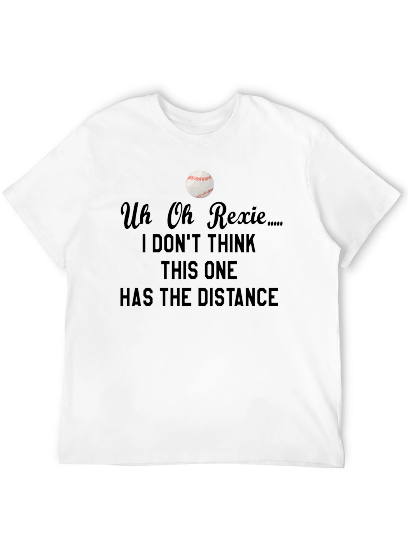 Uh Oh Rexie Baseball T-Shirt