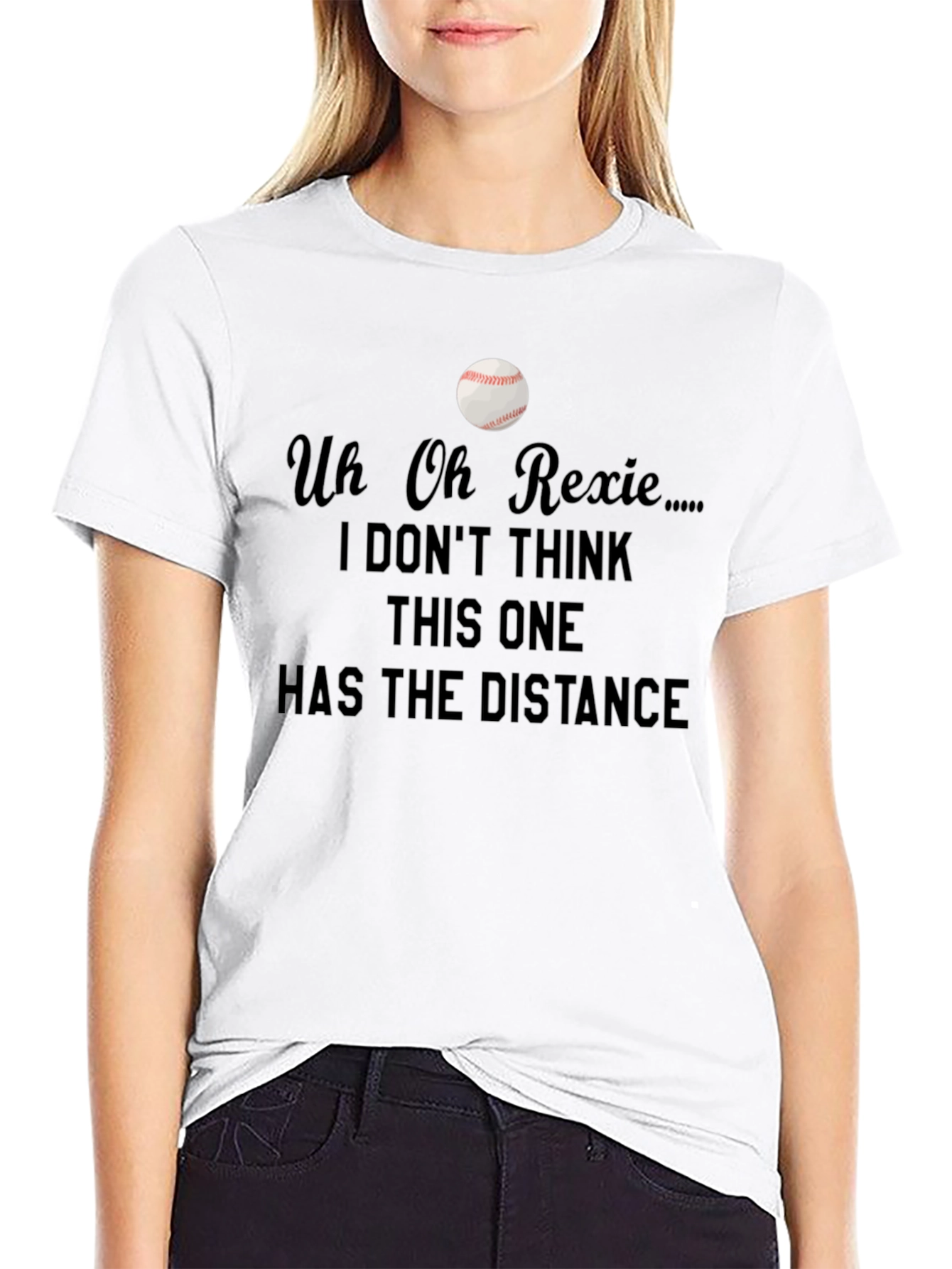 Uh Oh Rexie Baseball T-Shirt