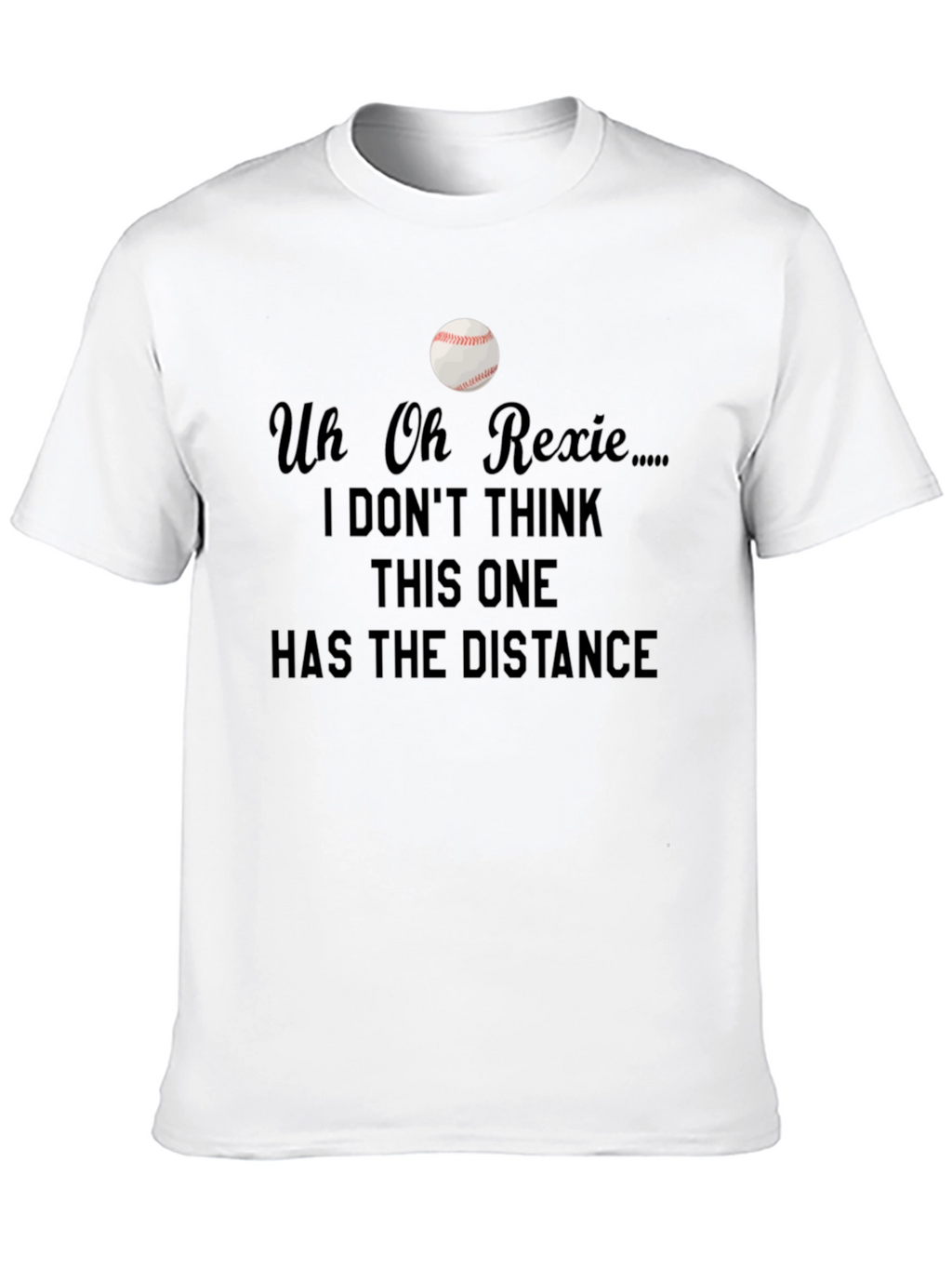 Uh Oh Rexie Baseball T-Shirt