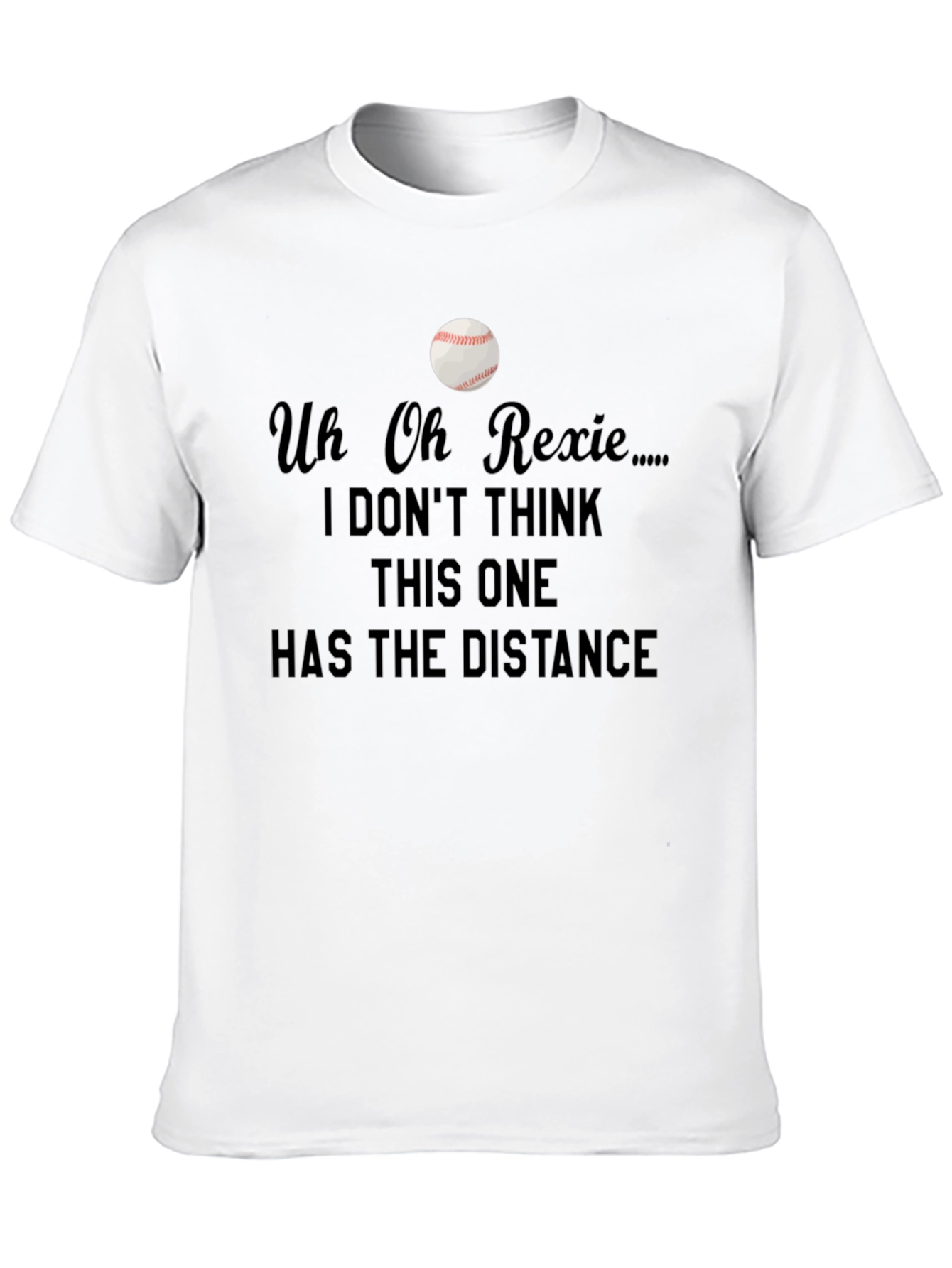 Uh Oh Rexie Baseball T-Shirt