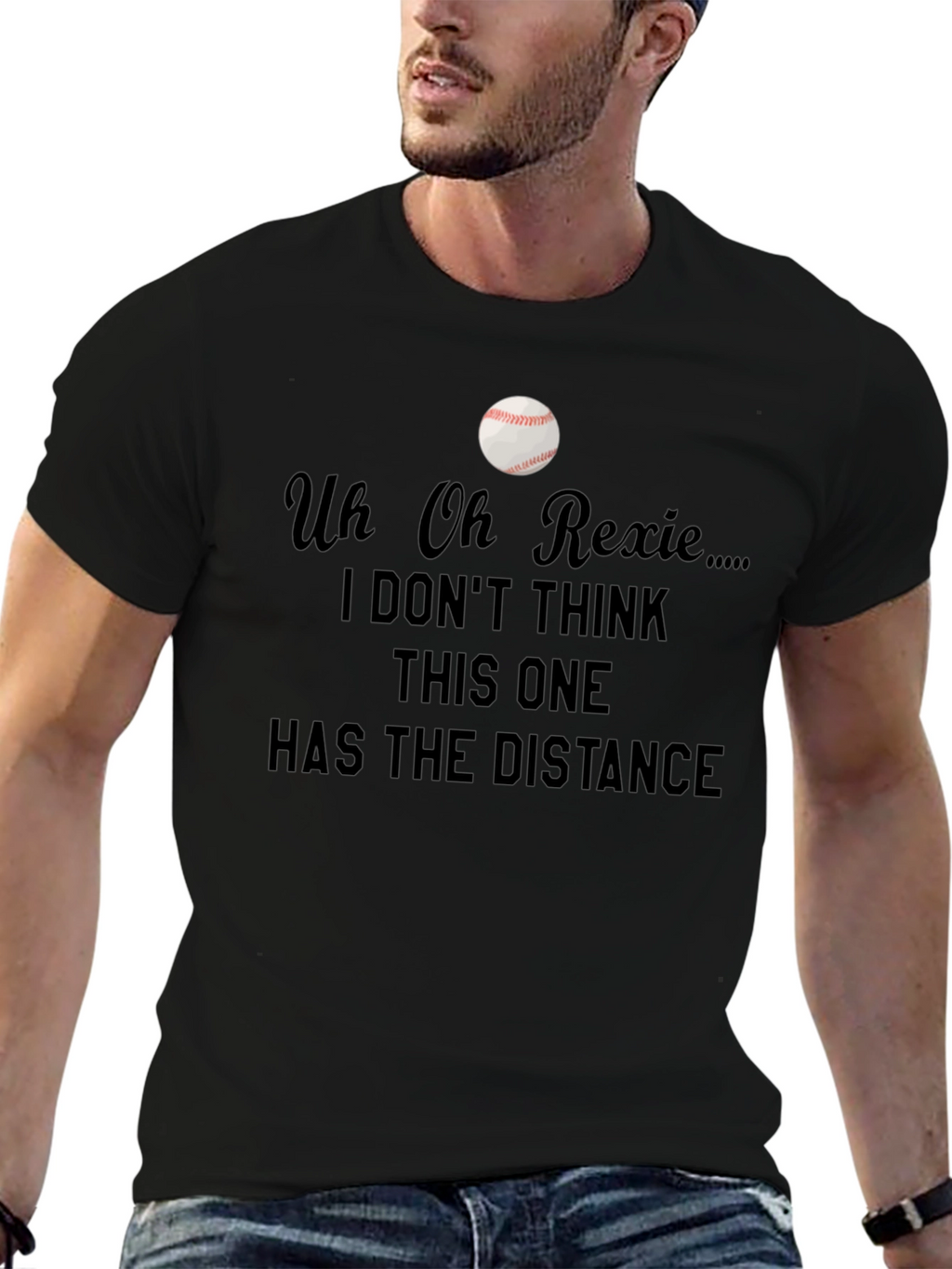 Uh Oh Rexie Baseball T-Shirt