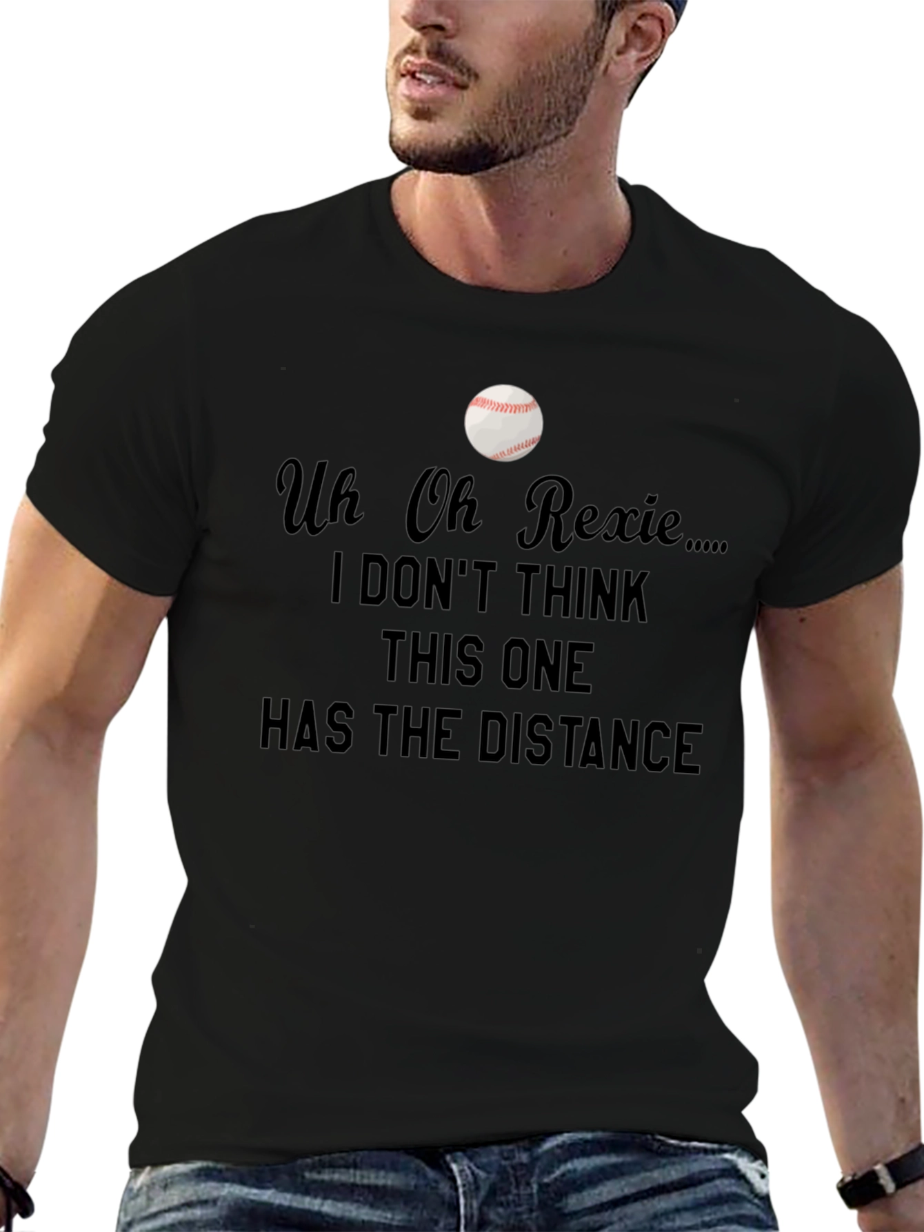Uh Oh Rexie Baseball T-Shirt