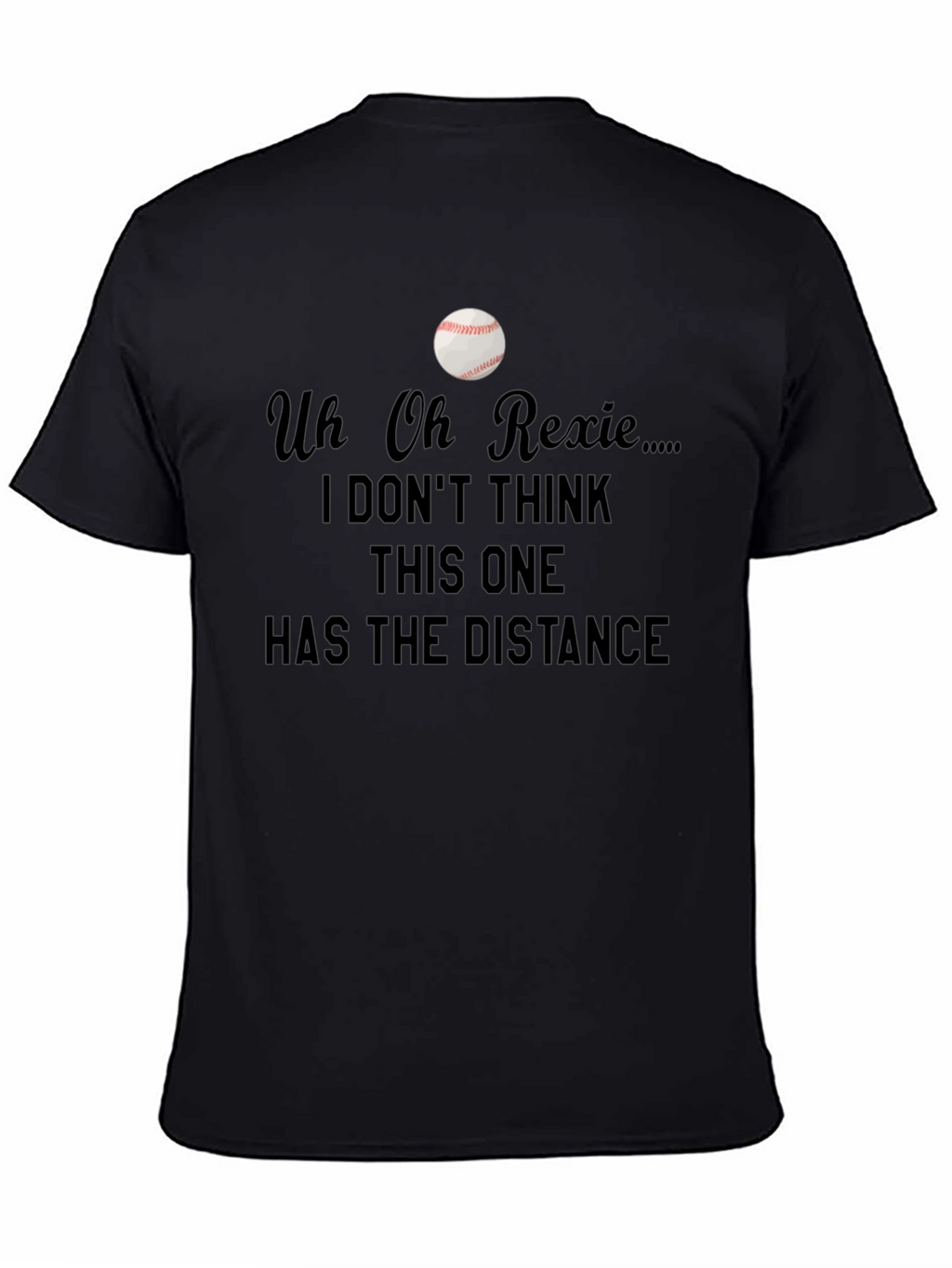 Uh Oh Rexie Baseball T-Shirt