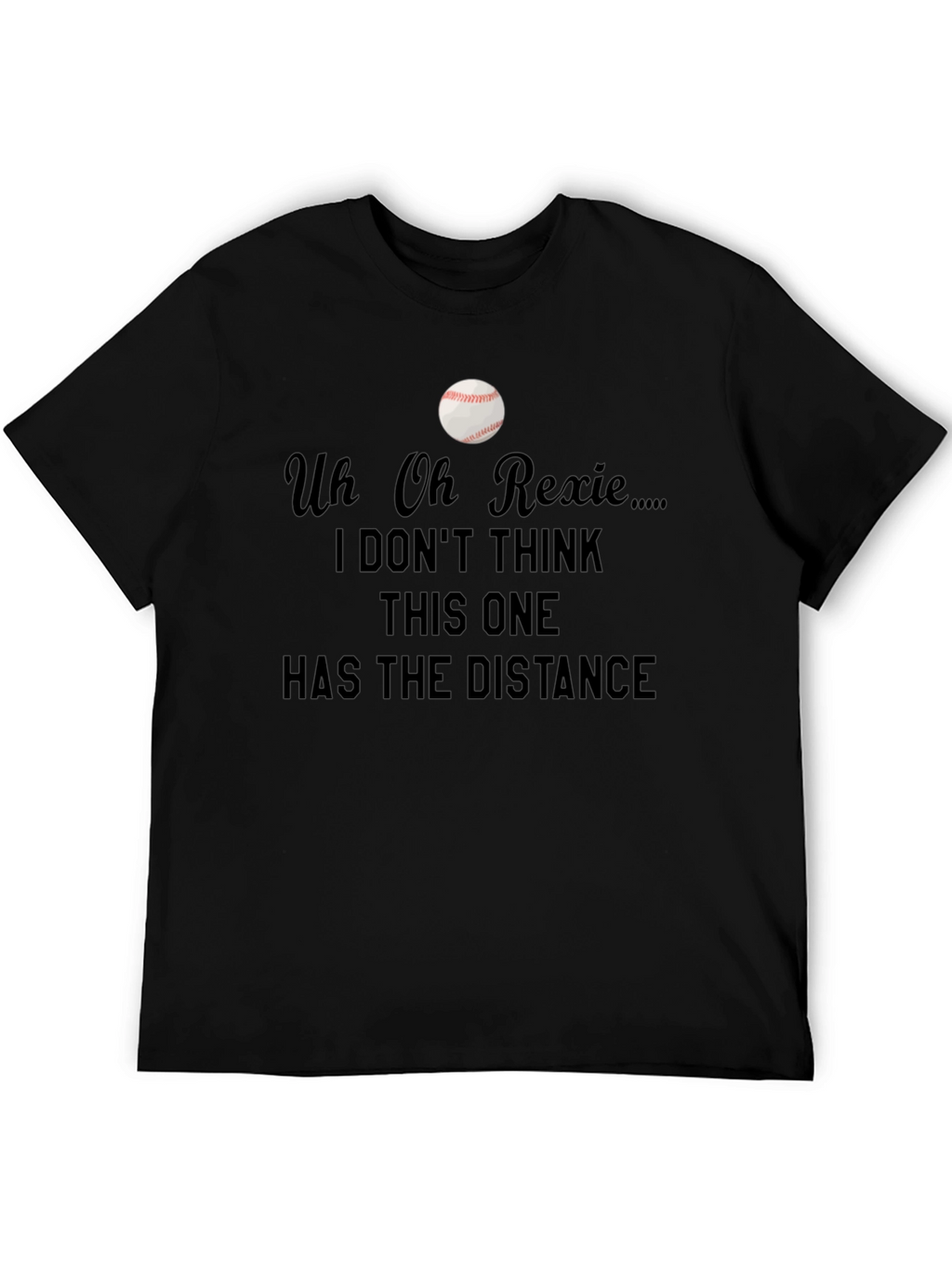 Uh Oh Rexie Baseball T-Shirt