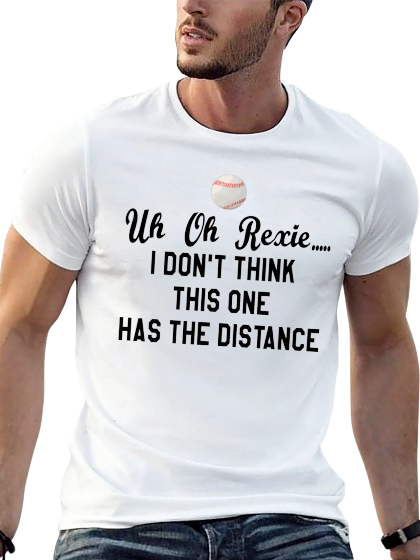 Uh Oh Rexie Baseball T-Shirt