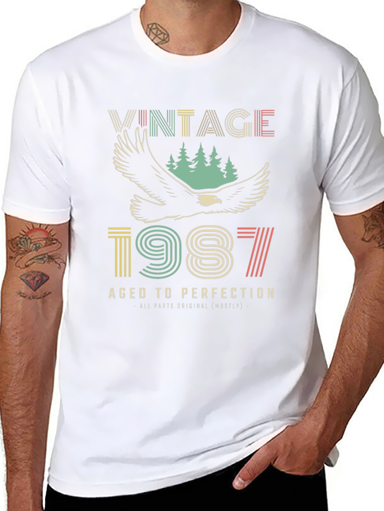 Vintage 1987 Aged to Perfection Graphic Tee