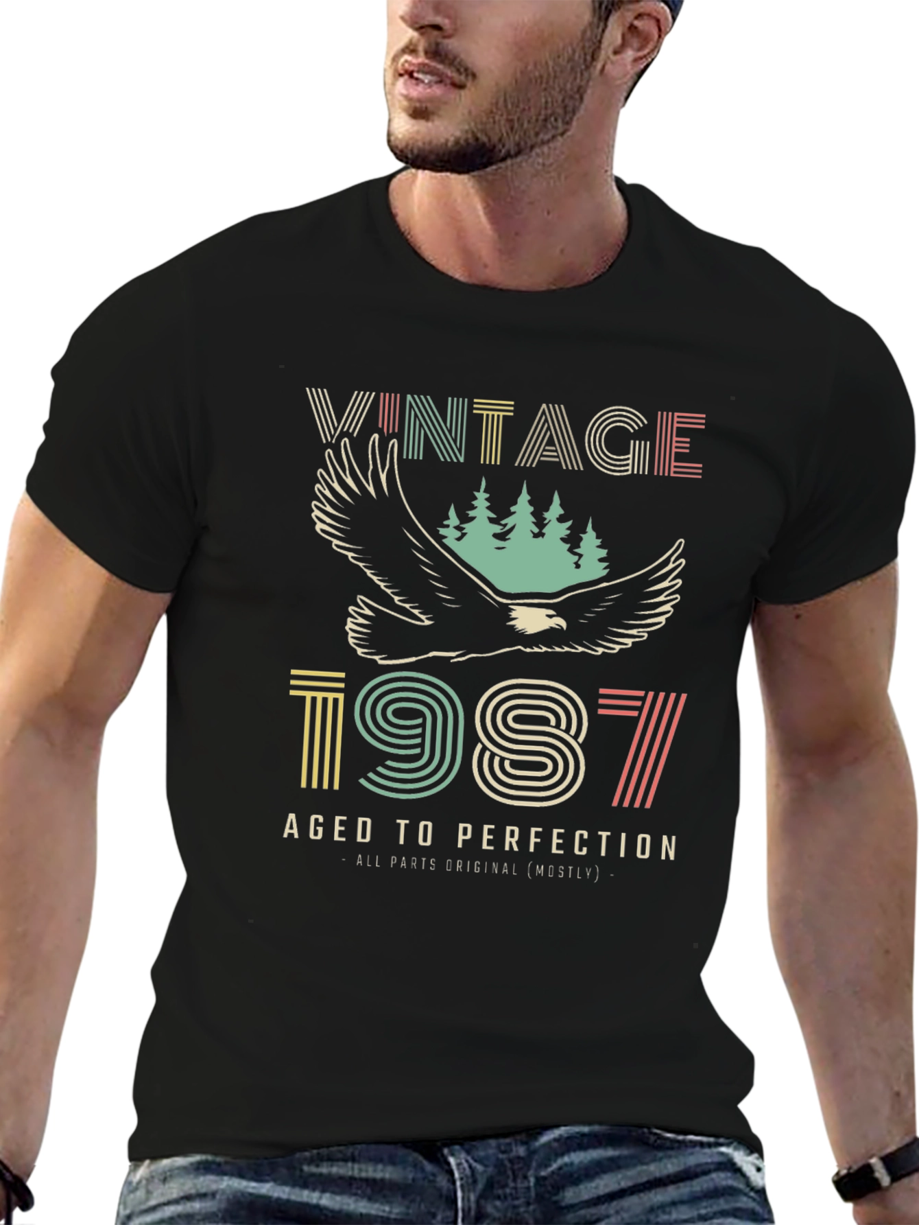 Vintage 1987 Aged to Perfection Graphic Tee
