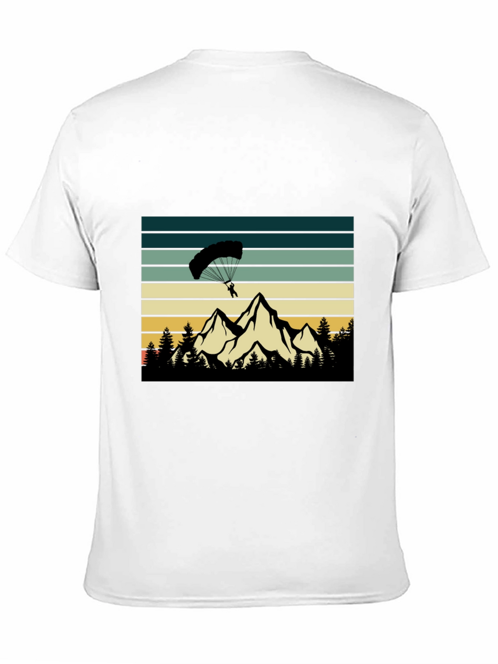 Mountain Paragliding Black T-Shirt