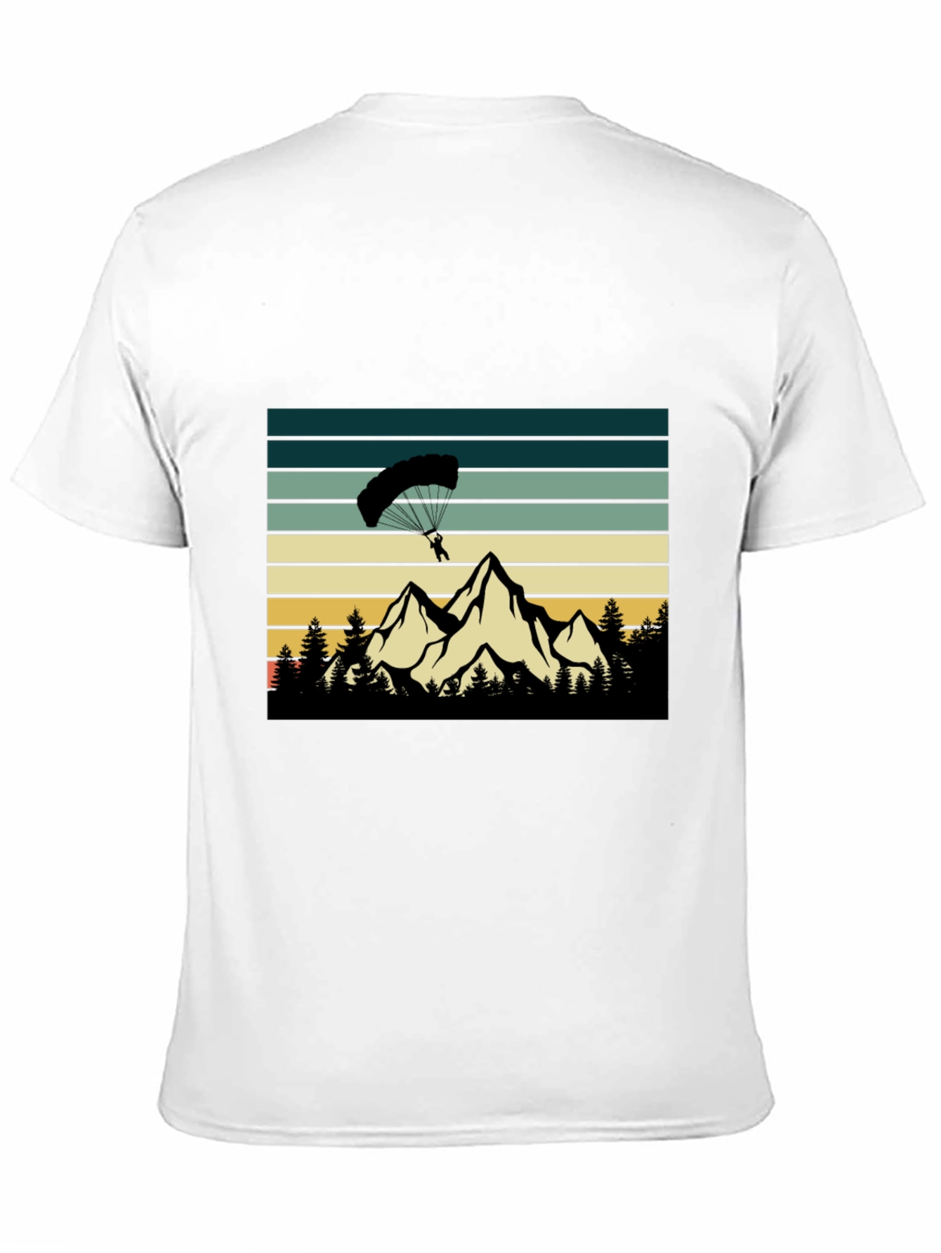 Mountain Paragliding Black T-Shirt