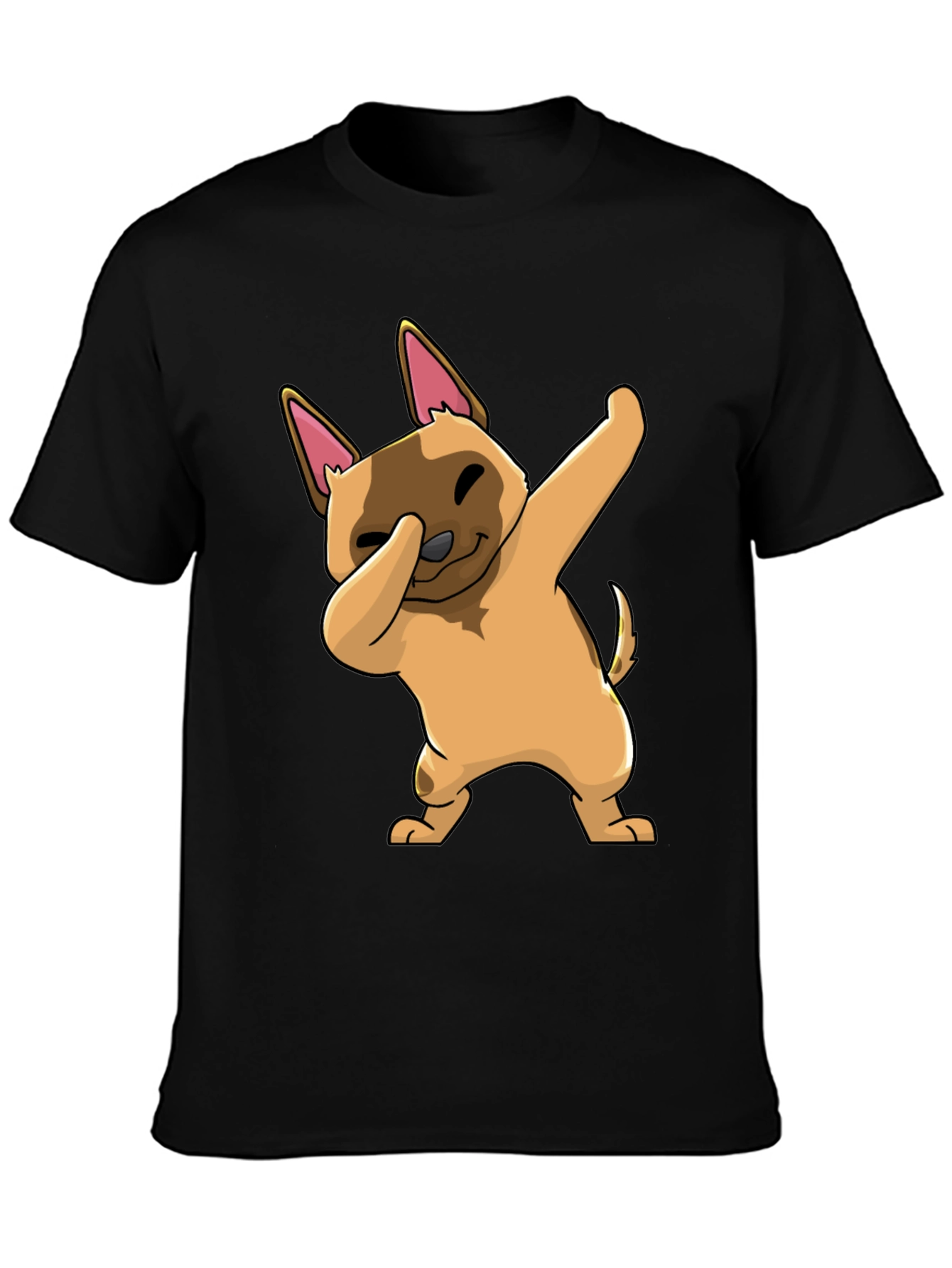 Dabbing Dog Graphic T-Shirt - Trendy Casual Wear