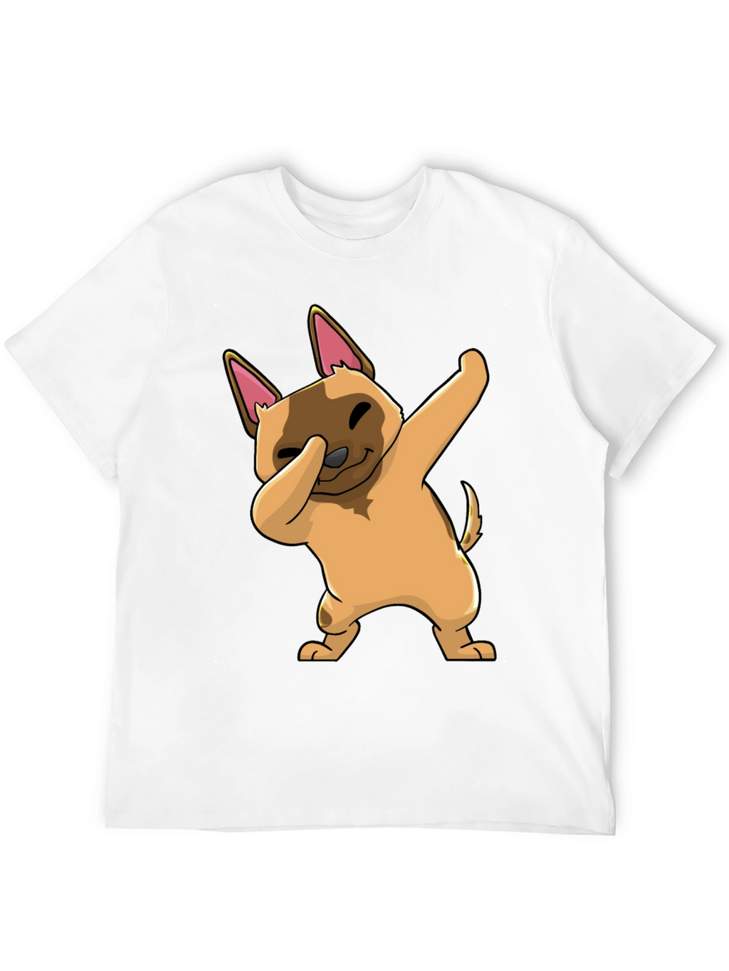 Dabbing Dog Graphic T-Shirt - Trendy Casual Wear