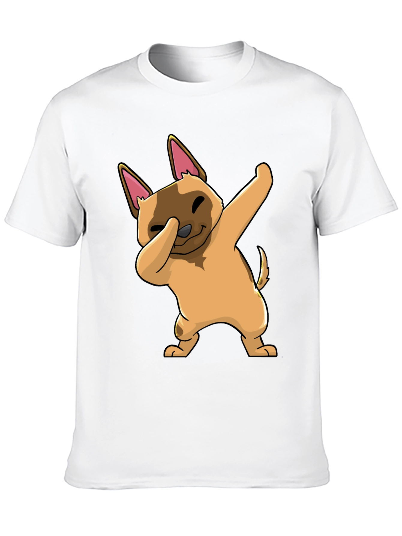 Dabbing Dog Graphic T-Shirt - Trendy Casual Wear