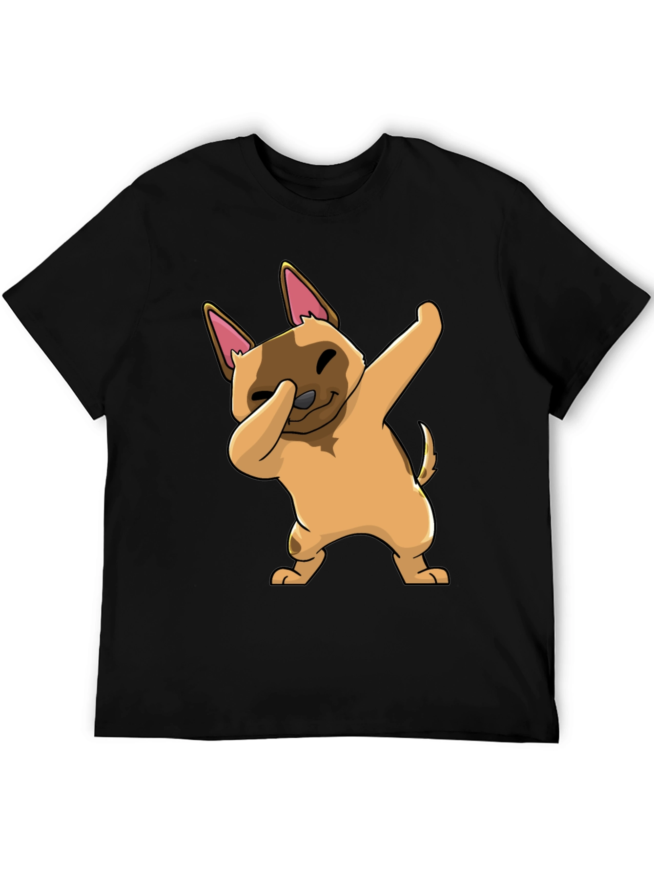 Dabbing Dog Graphic T-Shirt - Trendy Casual Wear