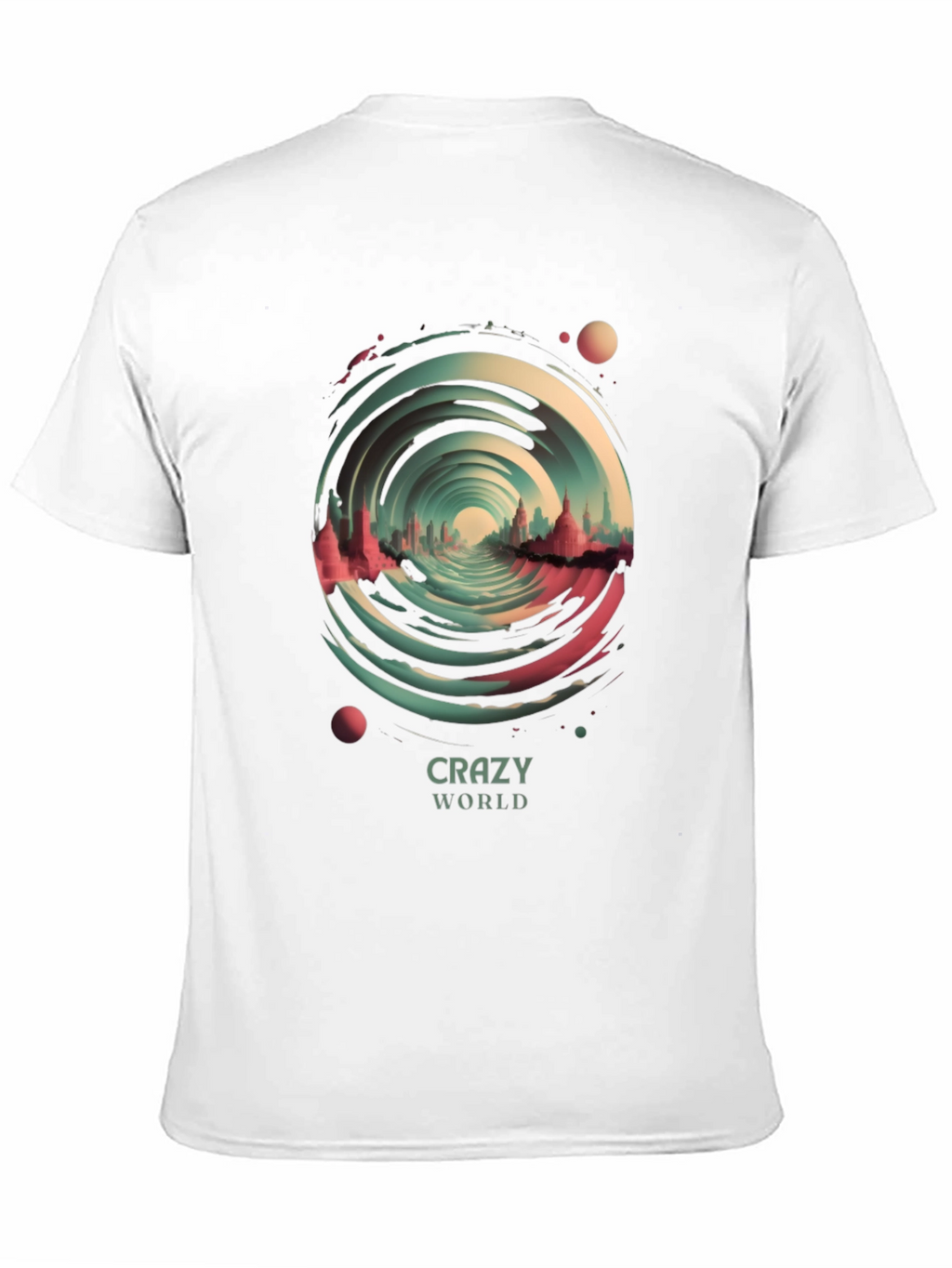 Crazy World Graphic Tee - Unisex Black T-Shirt