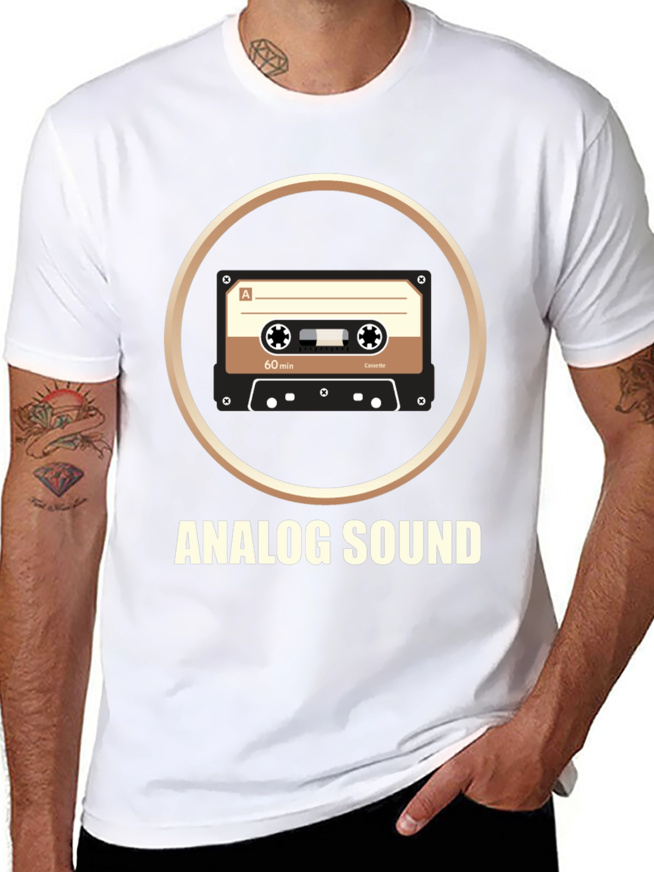 Analog Sound Cassette T-Shirt Retro Music Tee