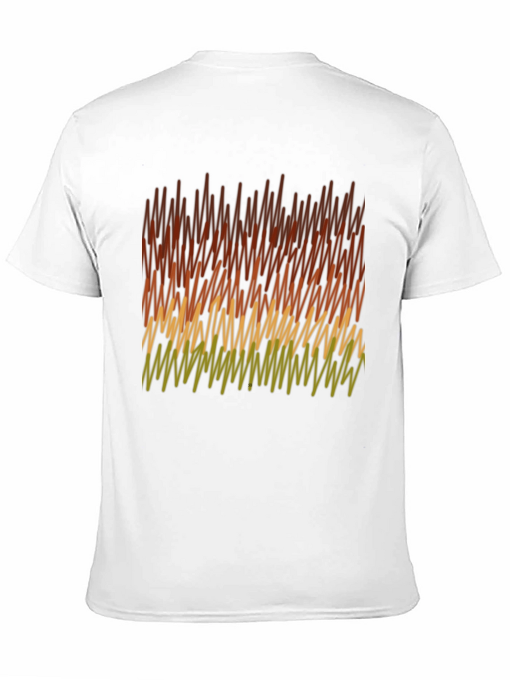 Abstract Pattern Mens Black T-Shirt
