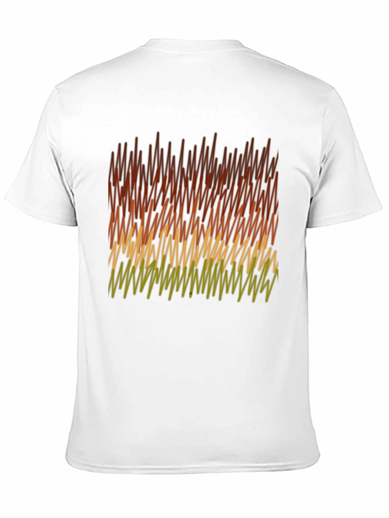 Abstract Pattern Mens Black T-Shirt