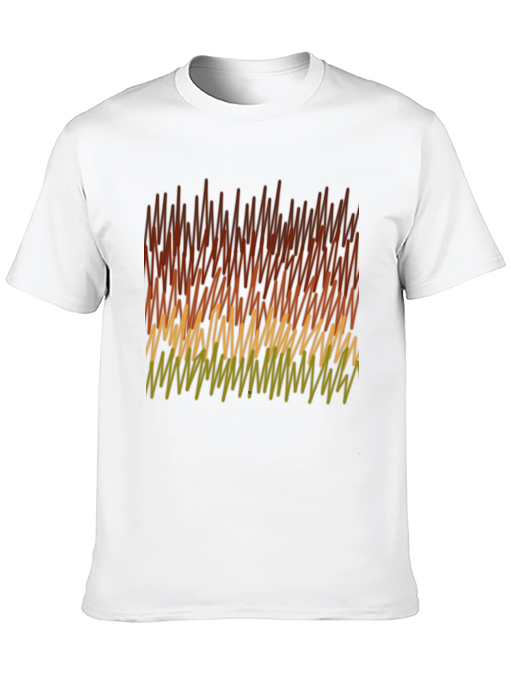 Abstract Pattern Mens Black T-Shirt