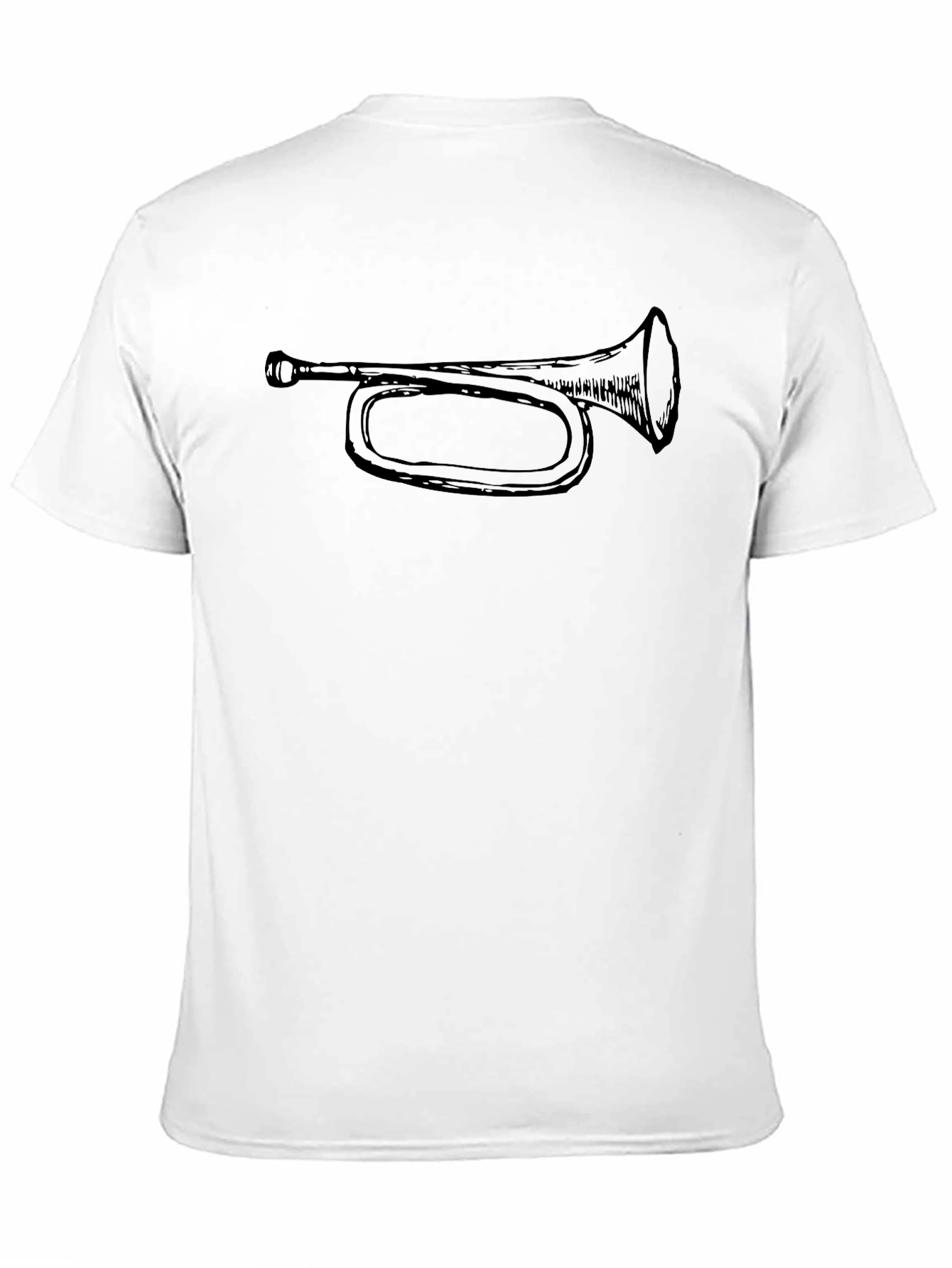 Bugle Graphic Tee - Casual Black T-Shirt