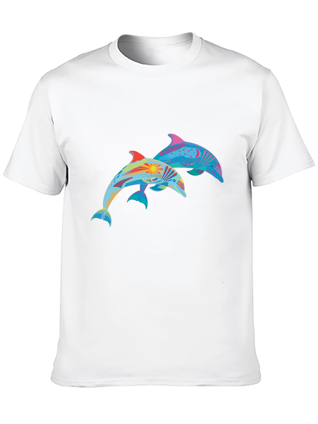 Dolphin Graphic Black Tee
