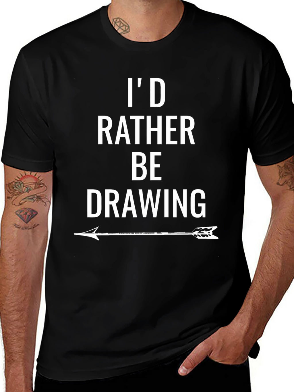 Id Rather Be Drawing T-Shirt - Artist Apparel
