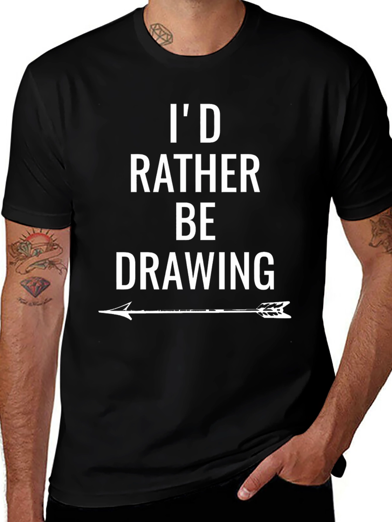 Id Rather Be Drawing T-Shirt - Artist Apparel