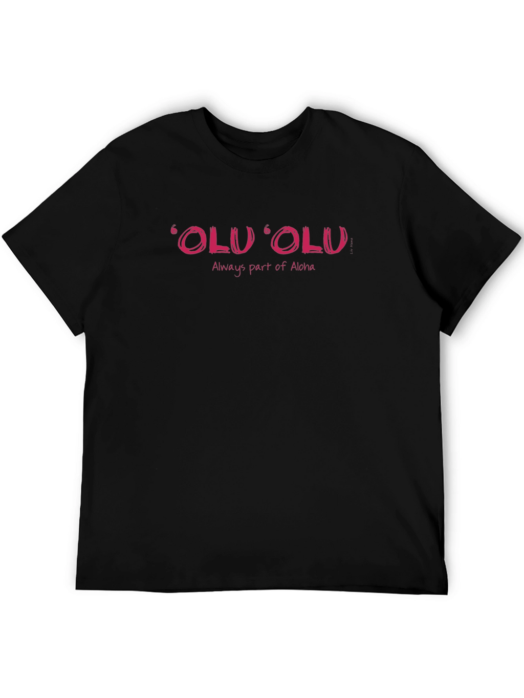 Olu Olu Aloha Black Graphic T-Shirt
