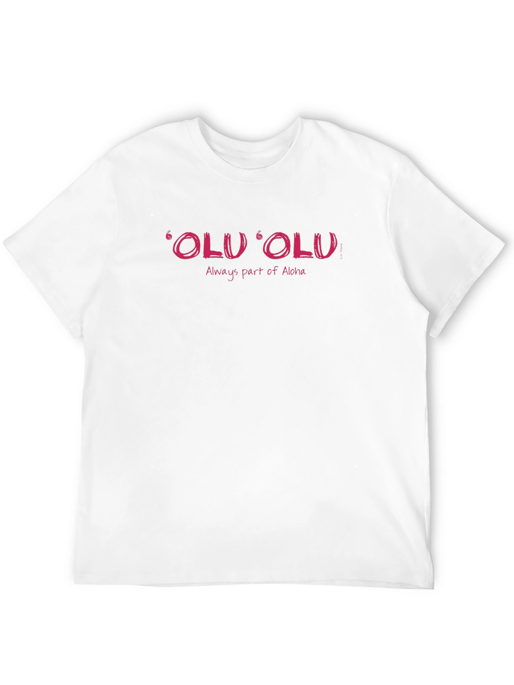 Olu Olu Aloha Black Graphic T-Shirt