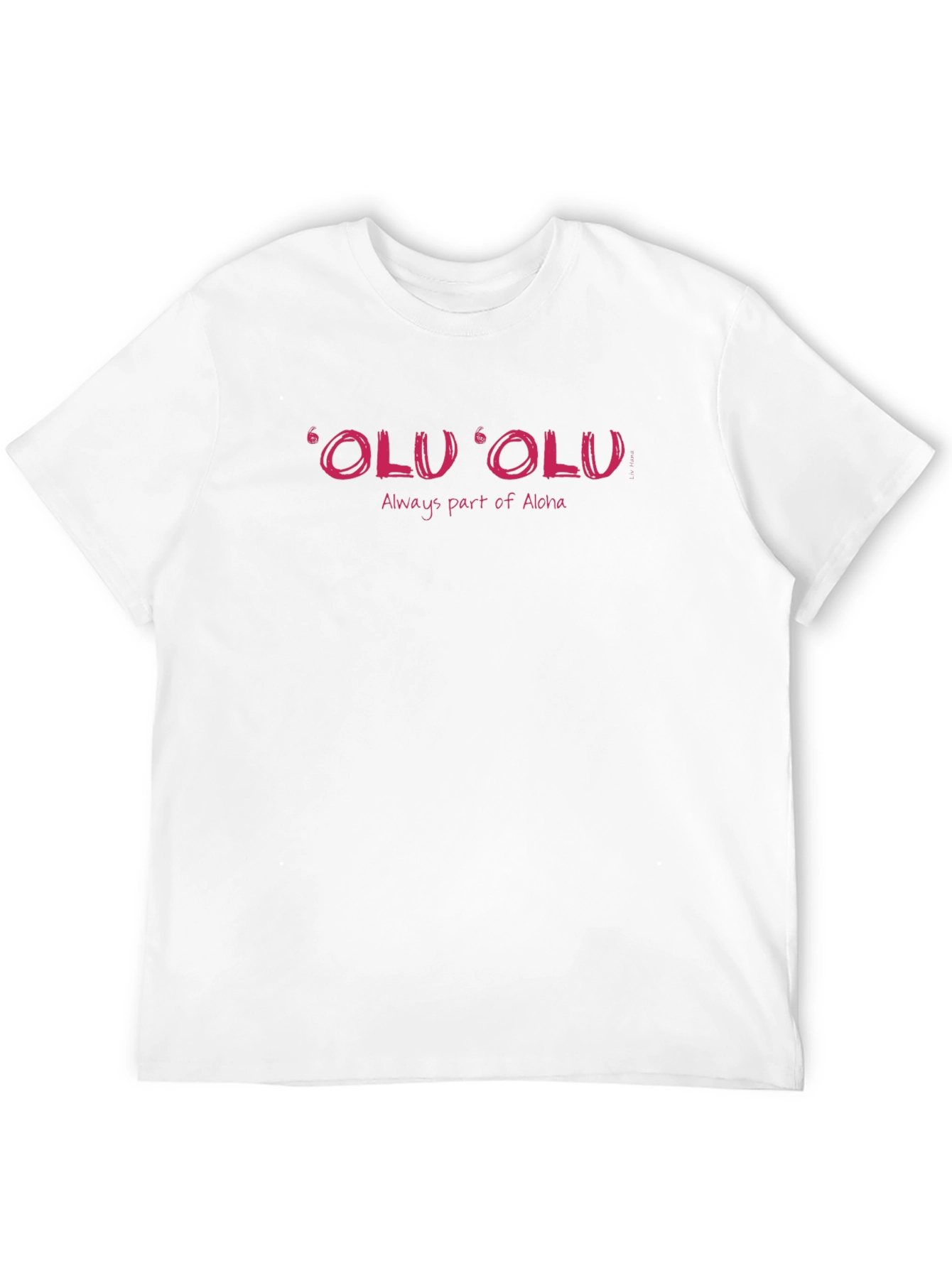 Olu Olu Aloha Black Graphic T-Shirt