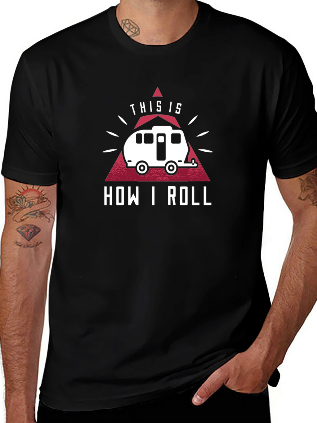 This is How I Roll RV Camping Graphic T-Shirt
