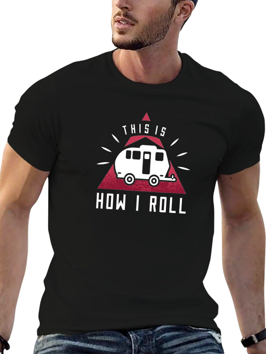 This is How I Roll RV Camping Graphic T-Shirt