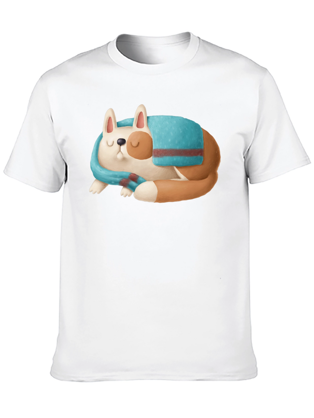 Cute Sleeping Dog Graphic T-Shirt