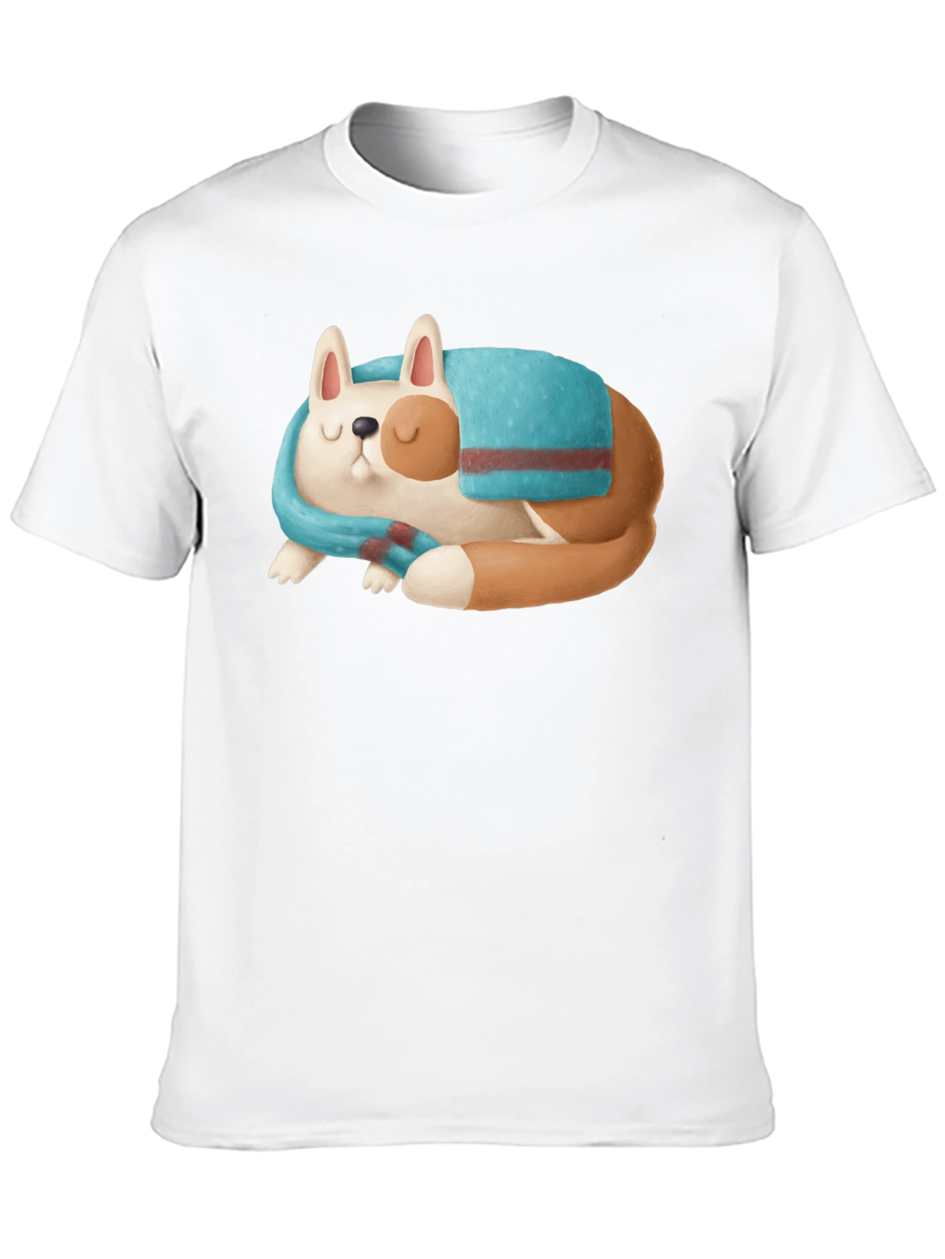 Cute Sleeping Dog Graphic T-Shirt