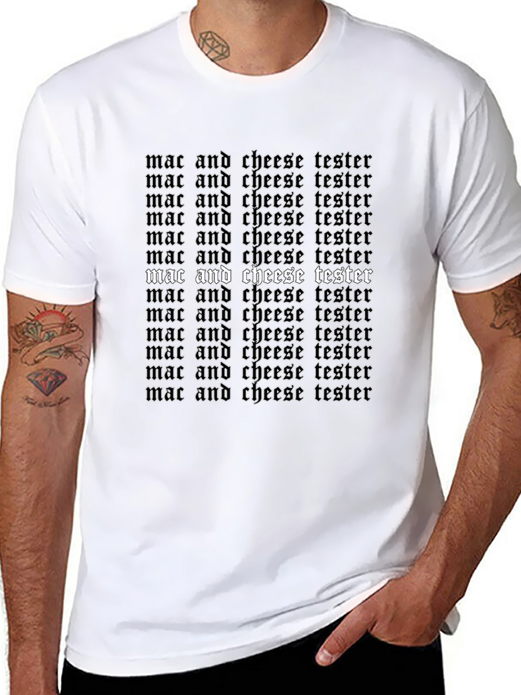 Mac and Cheese Tester Graphic T-Shirt