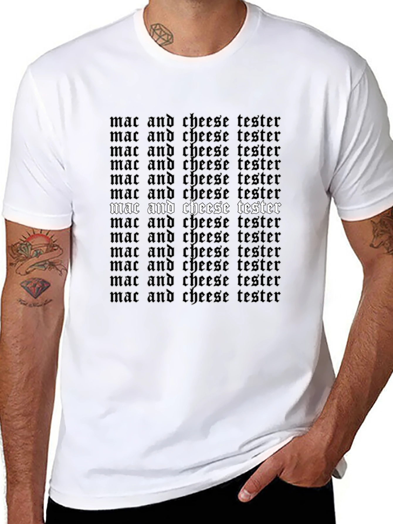 Mac and Cheese Tester Graphic T-Shirt