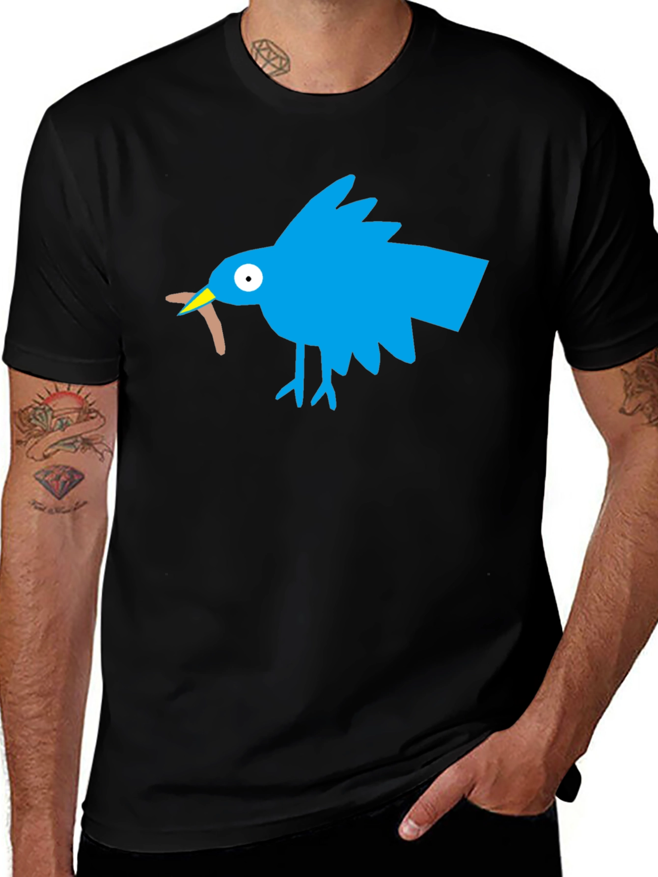 Cartoon Bird T-Shirt