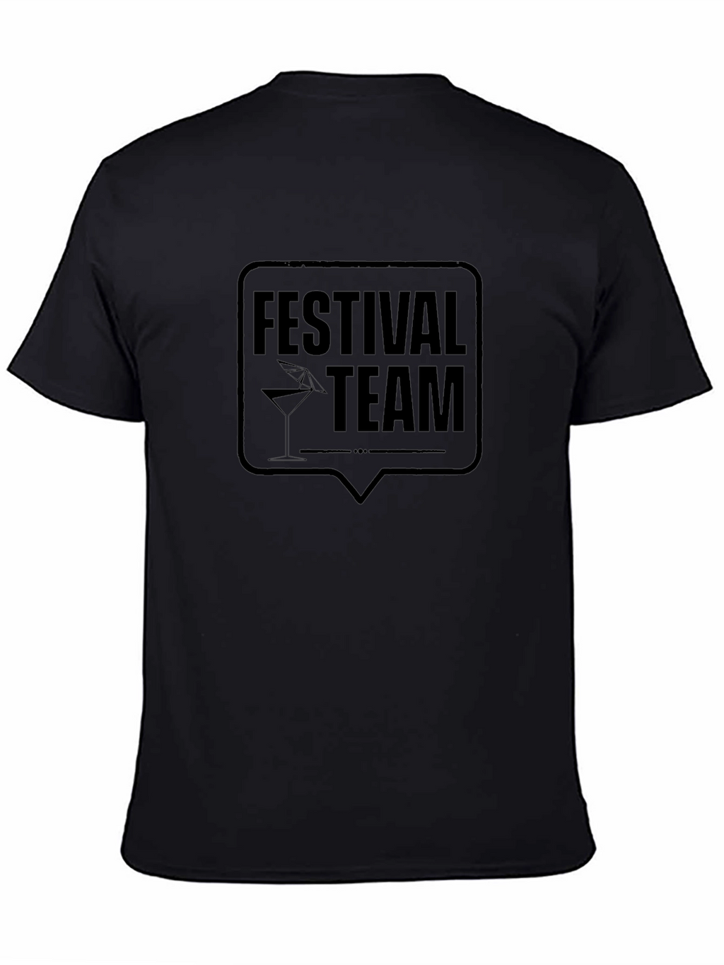 Festival Team Black T-Shirt - Party Crew Apparel