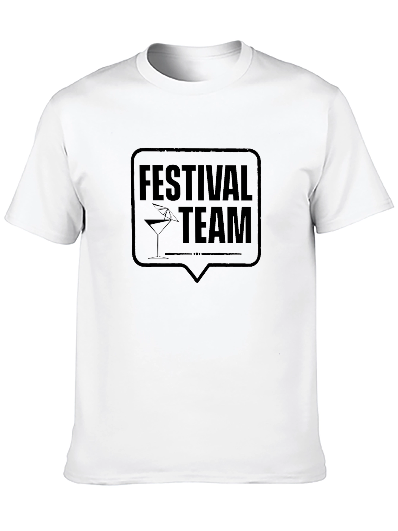 Festival Team Black T-Shirt - Party Crew Apparel
